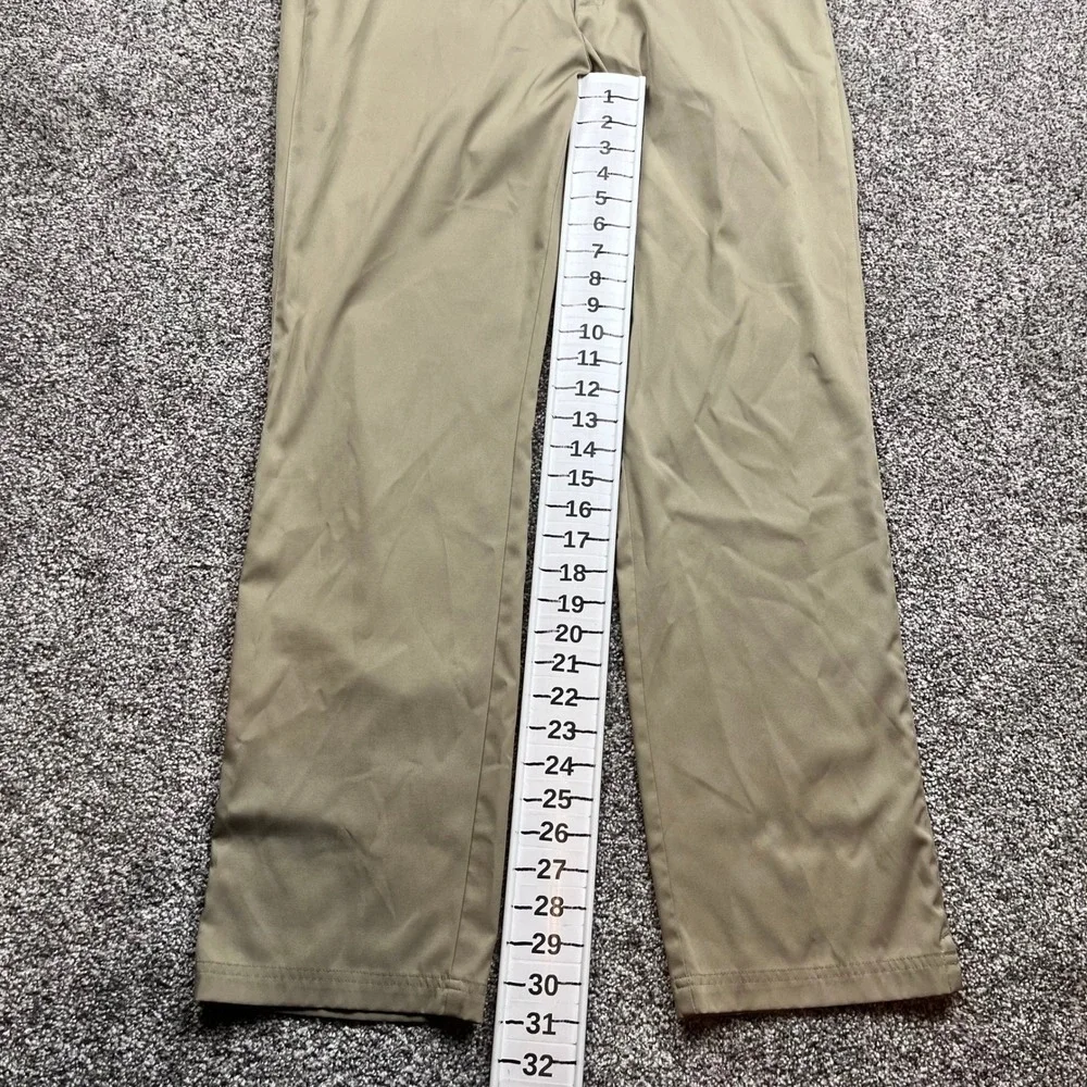 Nike Golf Dri Fit Mens 32X32 Tan Flat Front Chino Golf Pants Size Medium